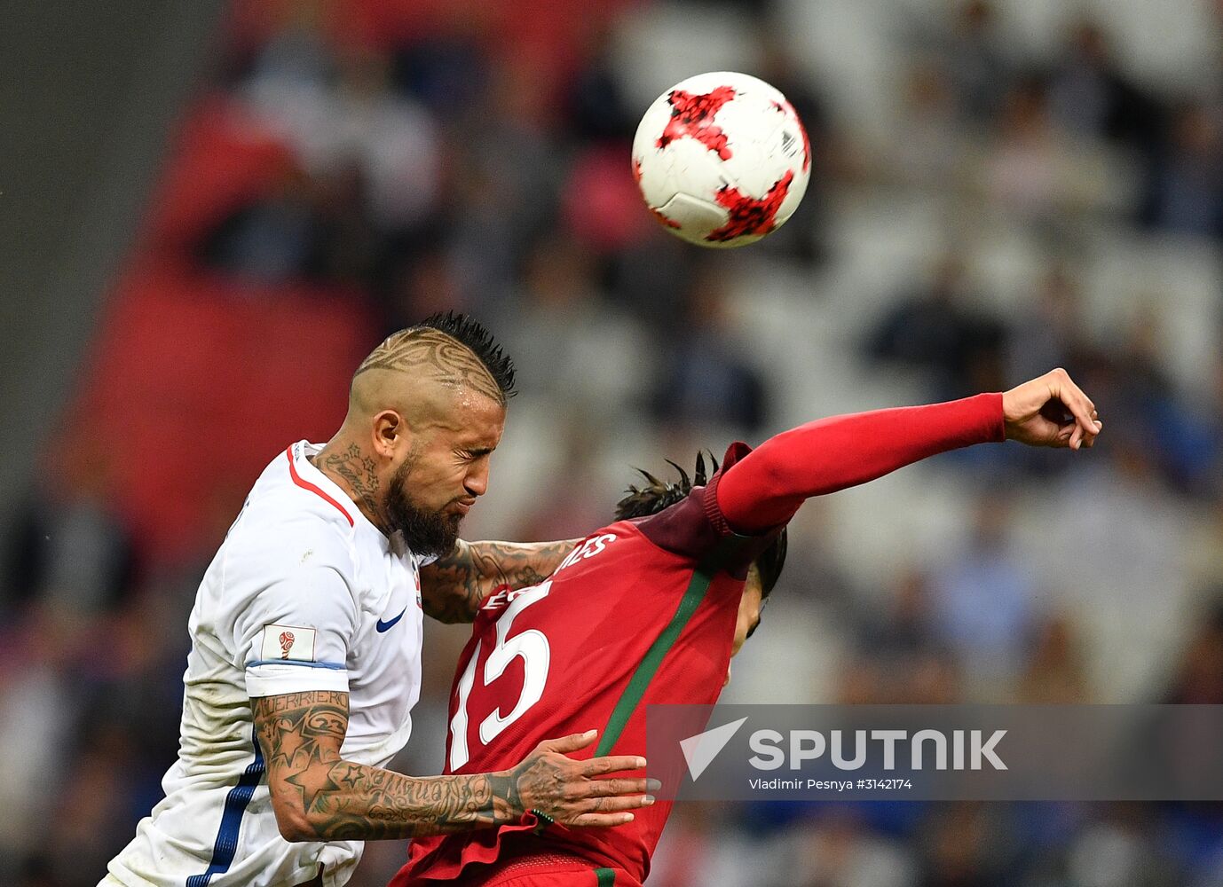 Football. 2017 FIFA Confederations Cup. Portugal vs. Chile