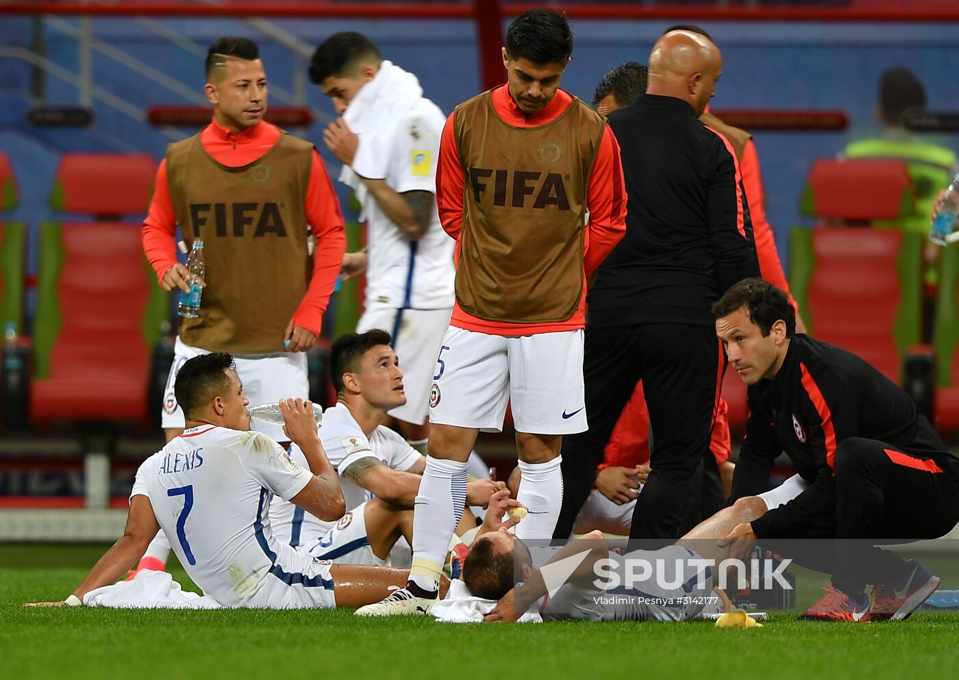 Football. 2017 FIFA Confederations Cup. Portugal vs. Chile