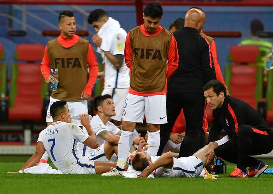 Football. 2017 FIFA Confederations Cup. Portugal vs. Chile