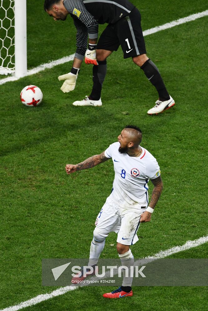 Football. 2017 FIFA Confederations Cup. Portugal vs. Chile