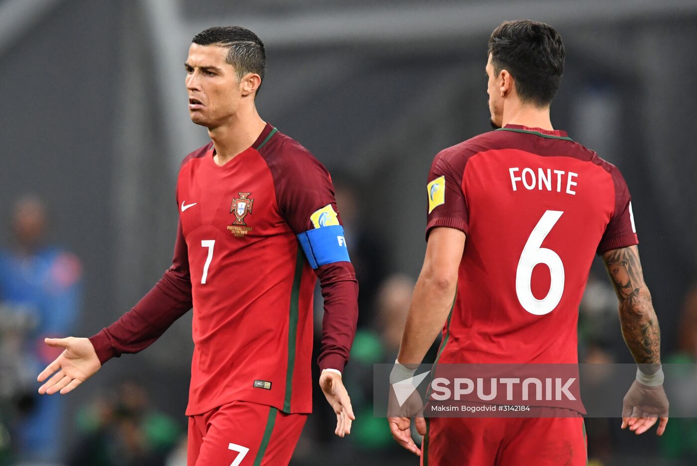 Football. 2017 FIFA Confederations Cup. Portugal vs. Chile