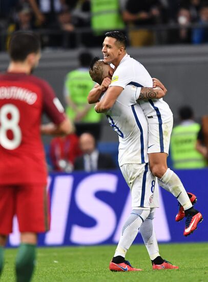 Football. 2017 FIFA Confederations Cup. Portugal vs. Chile