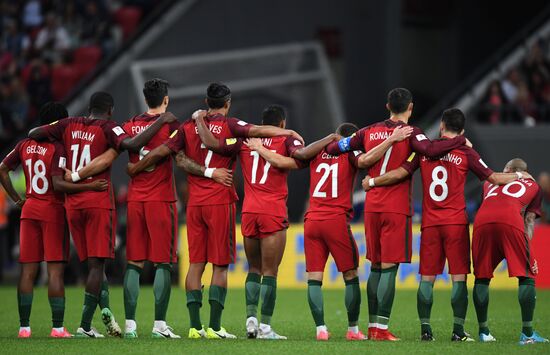 Football. 2017 FIFA Confederations Cup. Portugal vs. Chile
