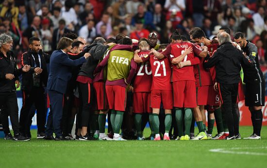 Football. 2017 FIFA Confederations Cup. Portugal vs. Chile