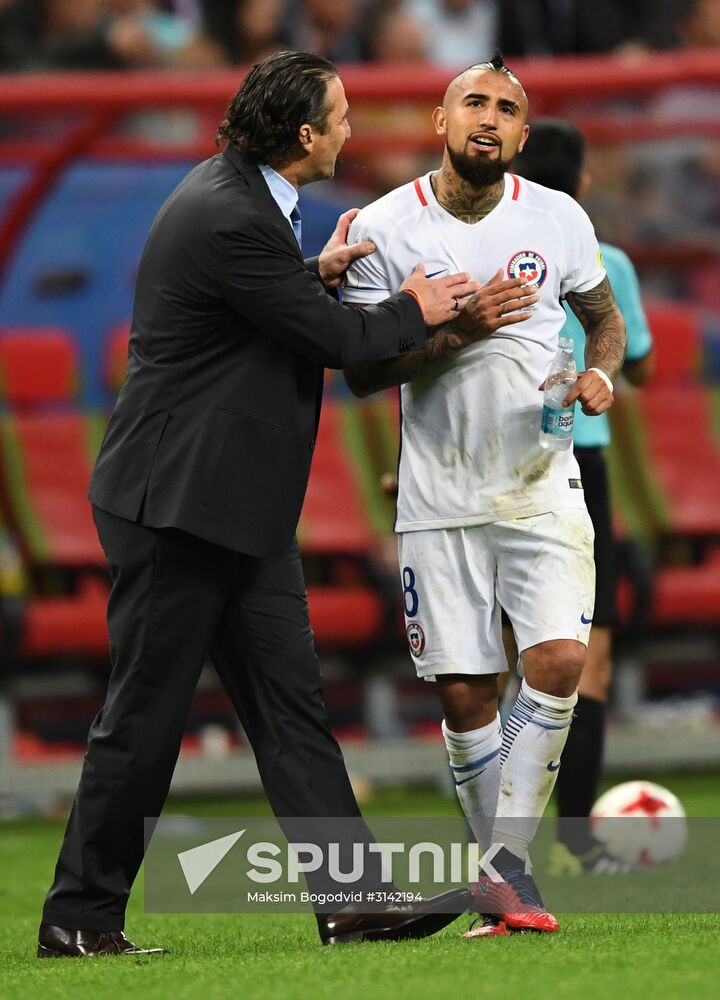 Football. 2017 FIFA Confederations Cup. Portugal vs. Chile