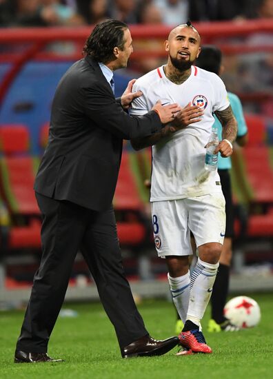 Football. 2017 FIFA Confederations Cup. Portugal vs. Chile