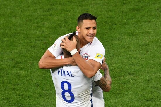 Football. 2017 FIFA Confederations Cup. Portugal vs. Chile