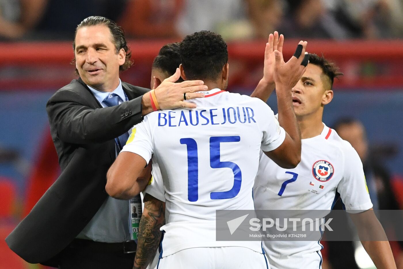 Football. 2017 FIFA Confederations Cup. Portugal vs. Chile
