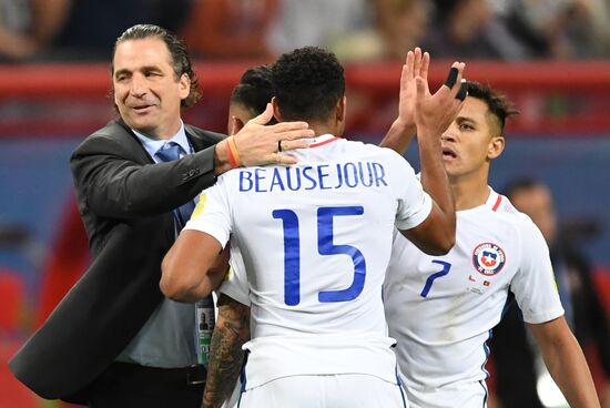 Football. 2017 FIFA Confederations Cup. Portugal vs. Chile