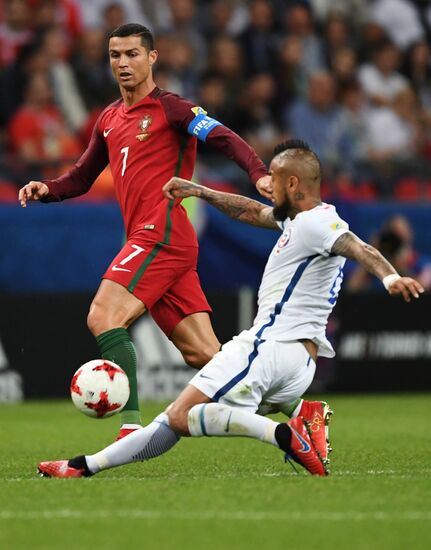 Football. 2017 FIFA Confederations Cup. Portugal vs. Chile