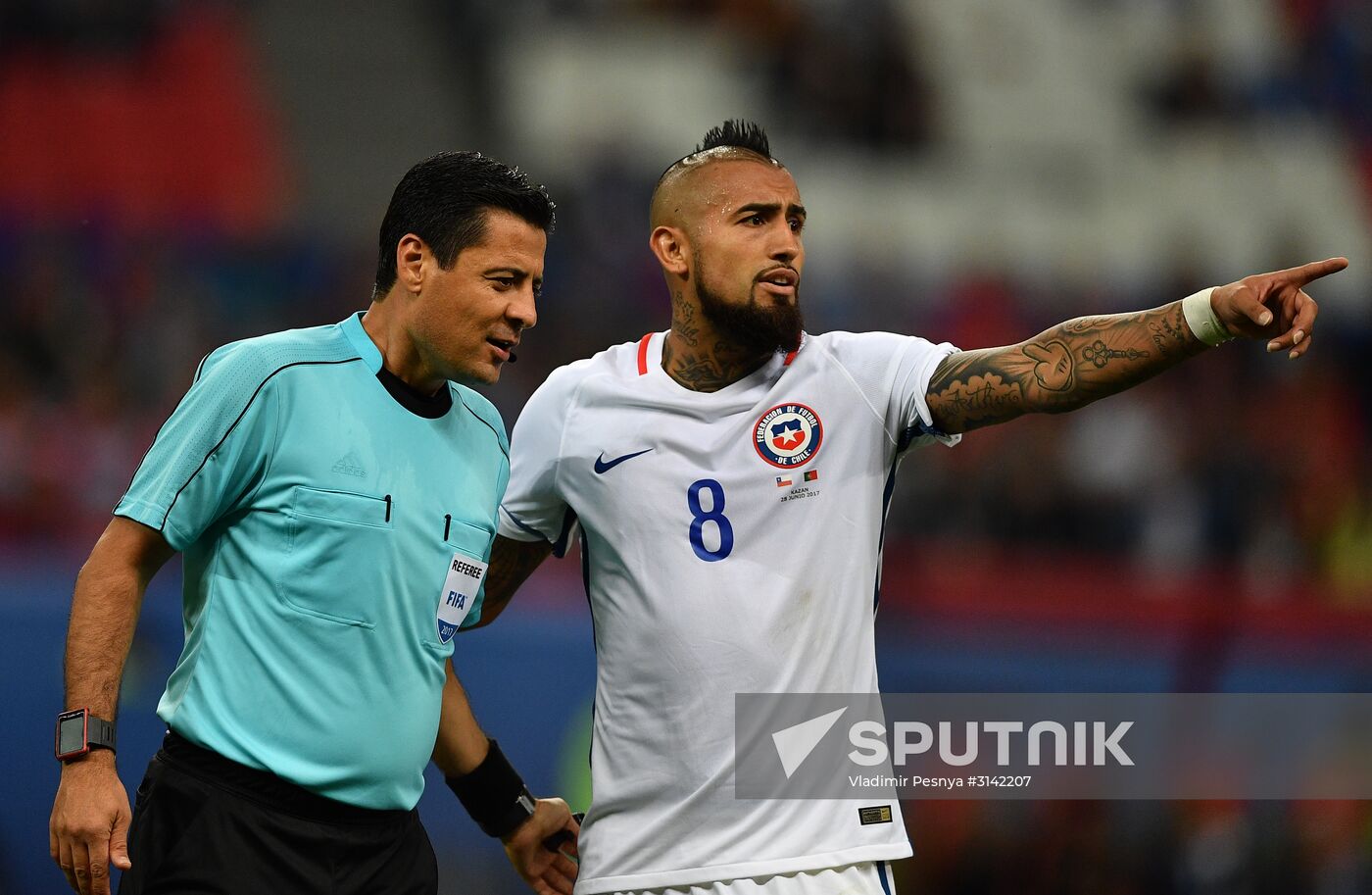 Football. 2017 FIFA Confederations Cup. Portugal vs. Chile