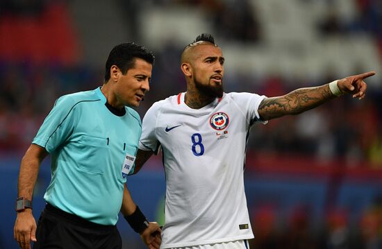 Football. 2017 FIFA Confederations Cup. Portugal vs. Chile