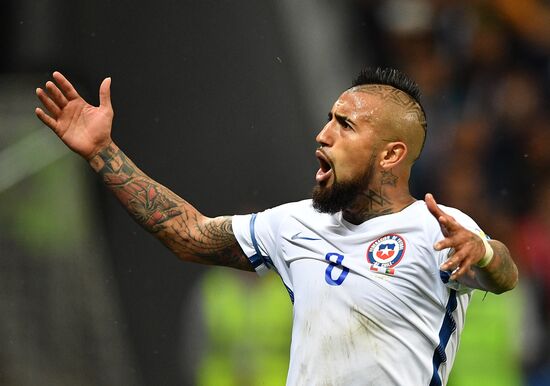 Football. 2017 FIFA Confederations Cup. Portugal vs. Chile