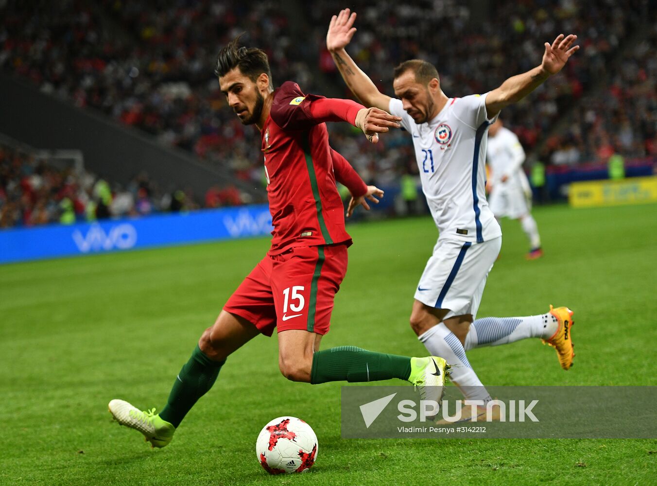 Football. 2017 FIFA Confederations Cup. Portugal vs. Chile