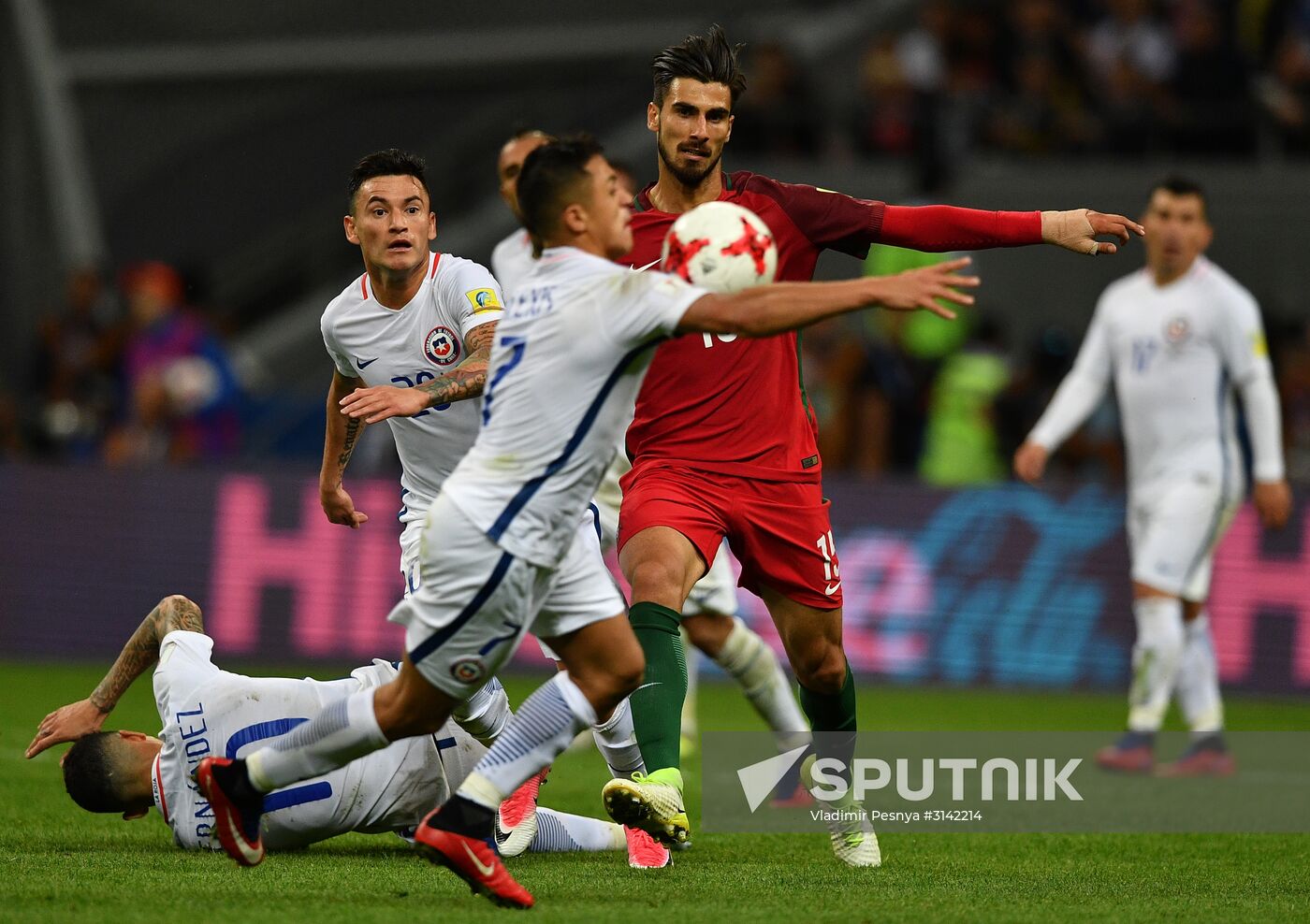 Football. 2017 FIFA Confederations Cup. Portugal vs. Chile