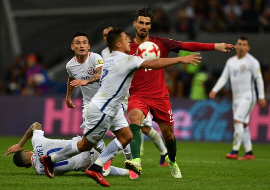 Football. 2017 FIFA Confederations Cup. Portugal vs. Chile