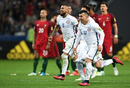Football. 2017 FIFA Confederations Cup. Portugal vs. Chile