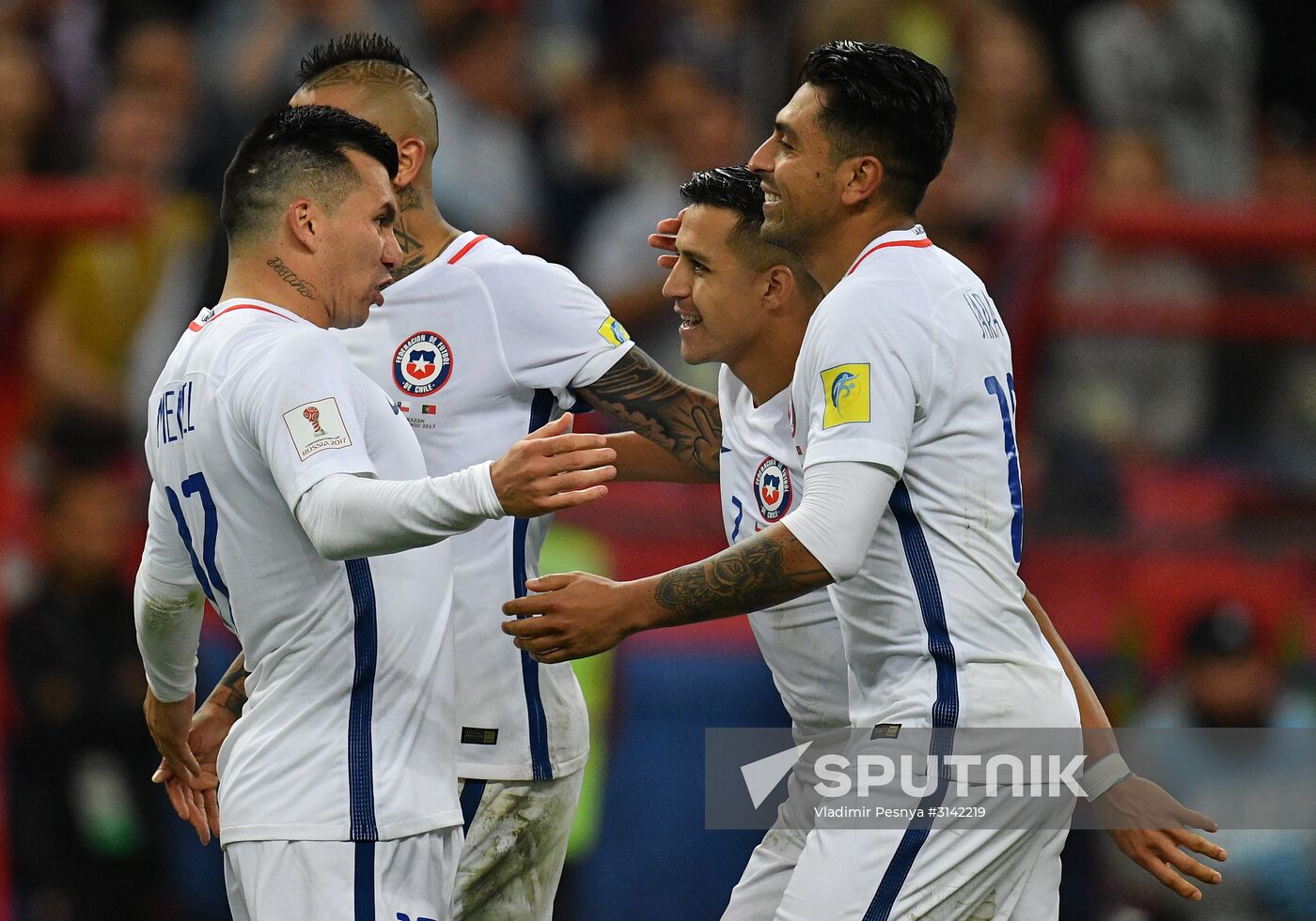 Football. 2017 FIFA Confederations Cup. Portugal vs. Chile