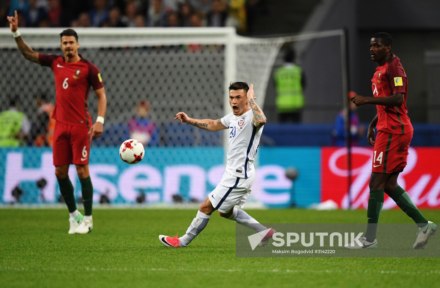 Football. 2017 FIFA Confederations Cup. Portugal vs. Chile