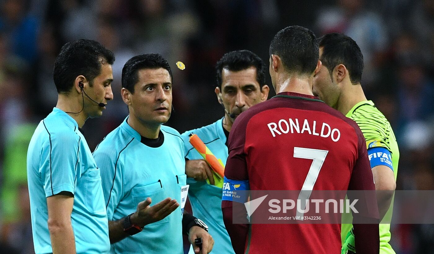 Football. 2017 FIFA Confederations Cup. Portugal vs. Chile