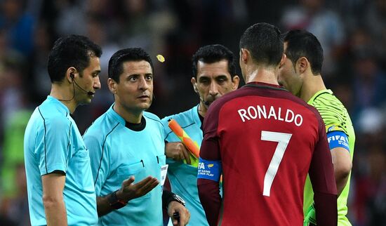 Football. 2017 FIFA Confederations Cup. Portugal vs. Chile
