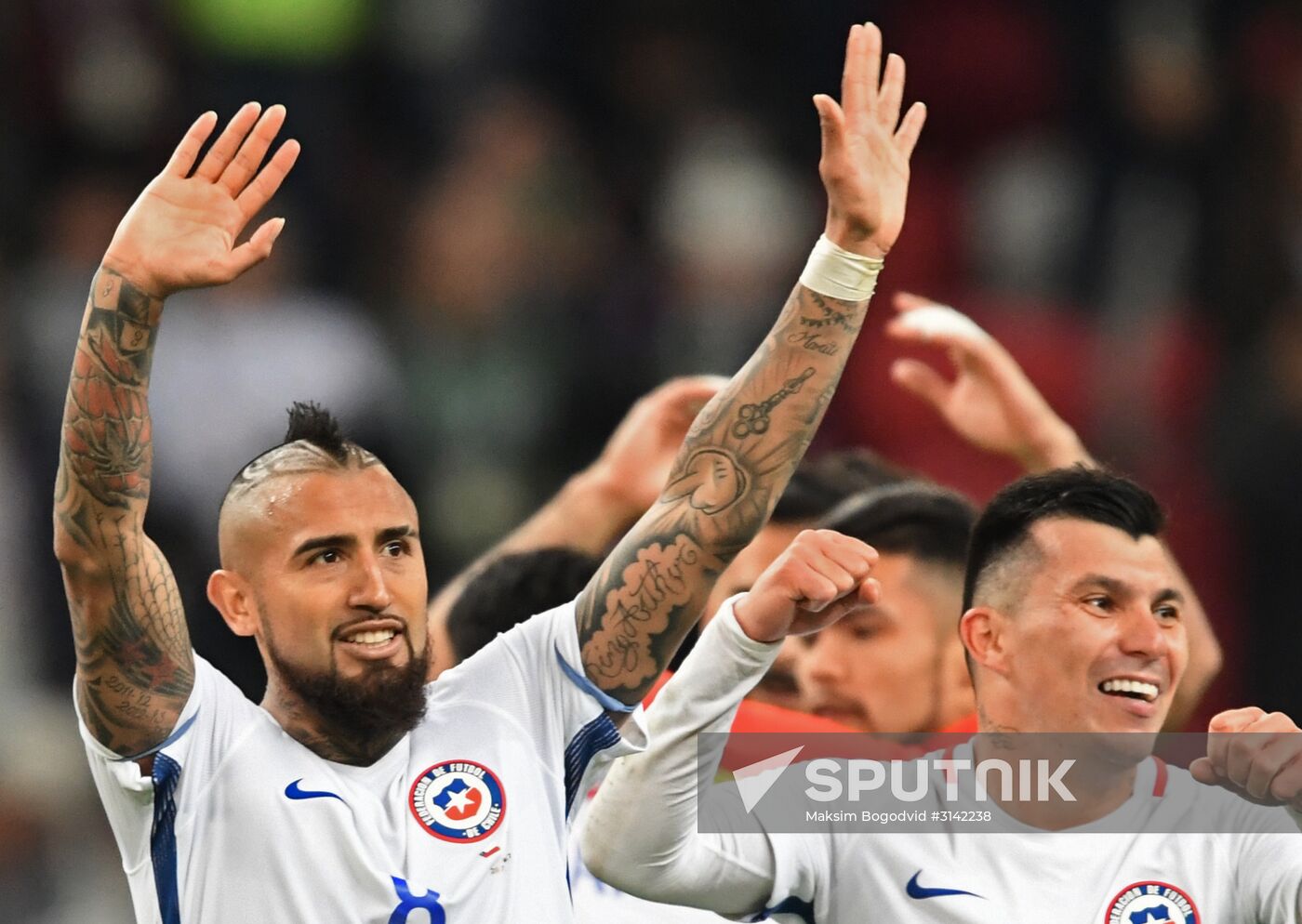Football. 2017 FIFA Confederations Cup. Portugal vs. Chile