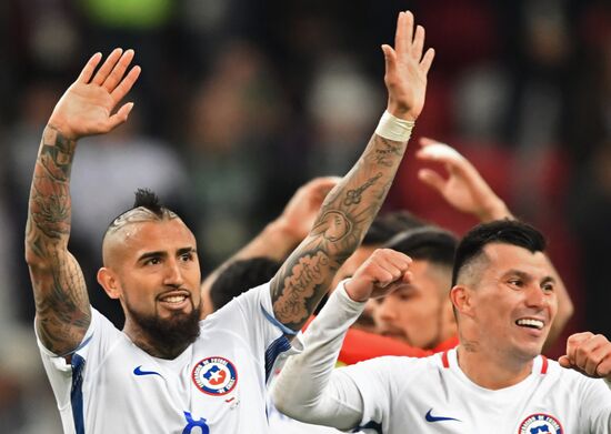 Football. 2017 FIFA Confederations Cup. Portugal vs. Chile