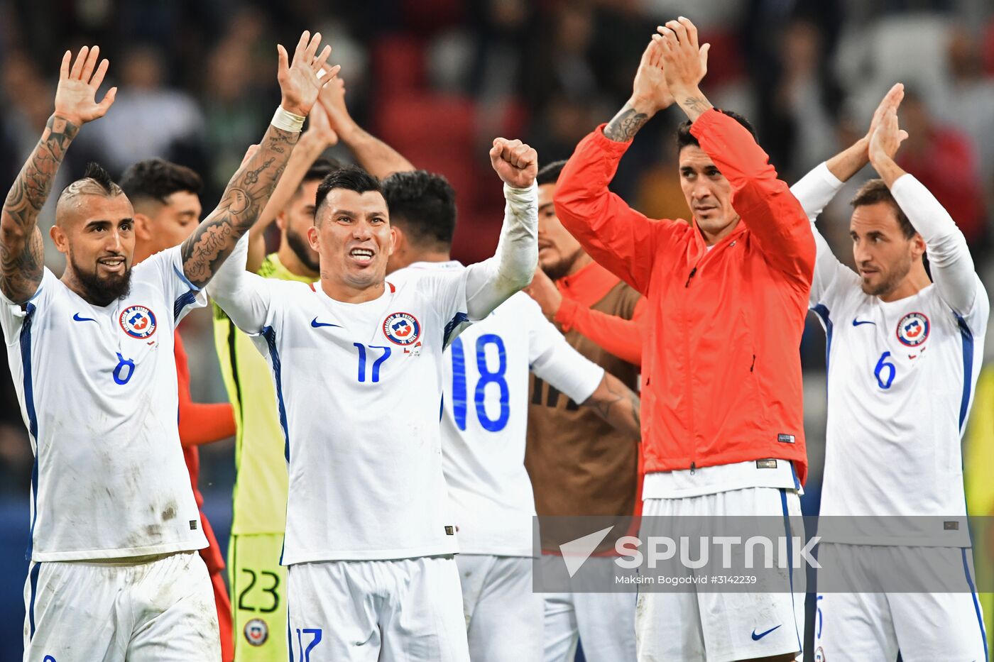 Football. 2017 FIFA Confederations Cup. Portugal vs. Chile
