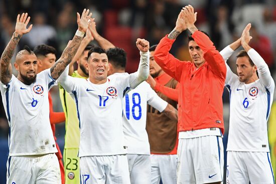 Football. 2017 FIFA Confederations Cup. Portugal vs. Chile