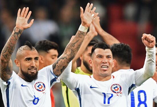 Football. 2017 FIFA Confederations Cup. Portugal vs. Chile