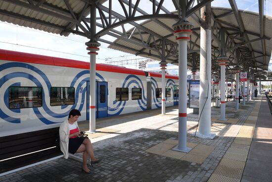 Opening of Solnechnaya transit hub and presentation of Ivolga train