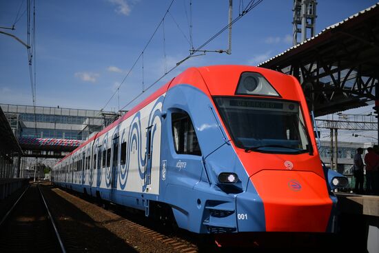 Opening of Solnechnaya transit hub and presentation of Ivolga train