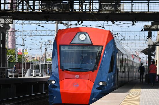 Opening of Solnechnaya transit hub and presentation of Ivolga train
