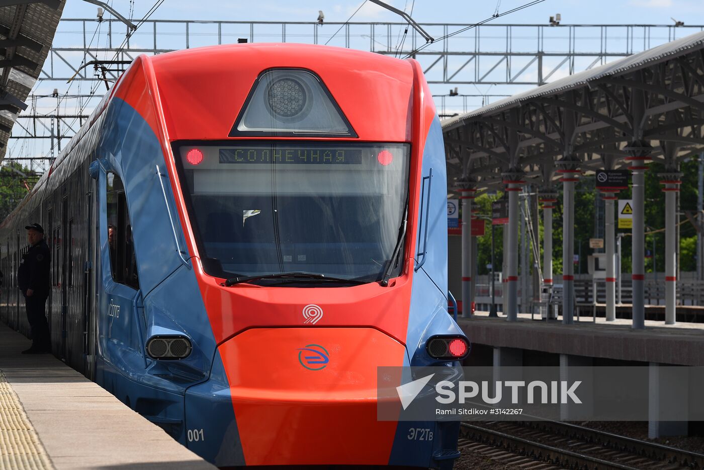 Opening of Solnechnaya transit hub and presentation of Ivolga train
