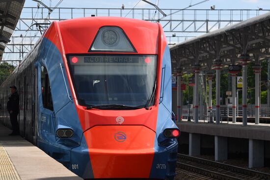 Opening of Solnechnaya transit hub and presentation of Ivolga train