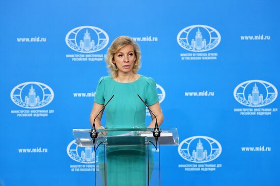 Briefing by Russian Foreign Ministry Spokesperson Maria Zakharova