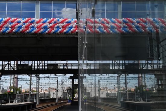 Opening of Solnechnaya transit hub and presentation of Ivolga train