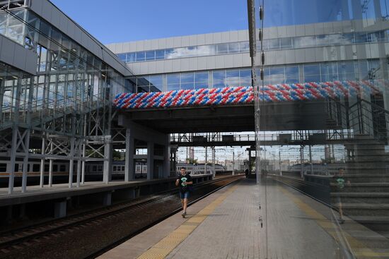 Opening of Solnechnaya transit hub and presentation of Ivolga train