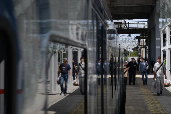 Opening of Solnechnaya transit hub and presentation of Ivolga train