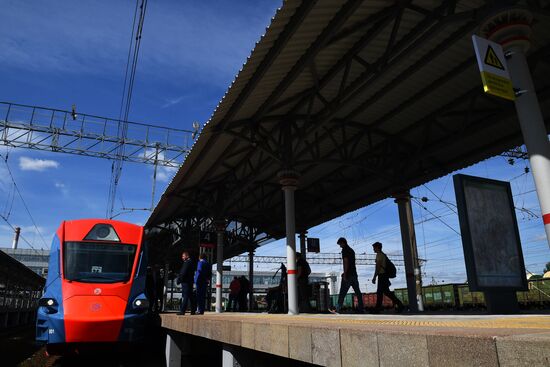 Opening of Solnechnaya transit hub and presentation of Ivolga train