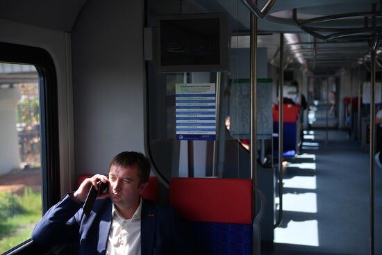 Opening of Solnechnaya transit hub and presentation of Ivolga train