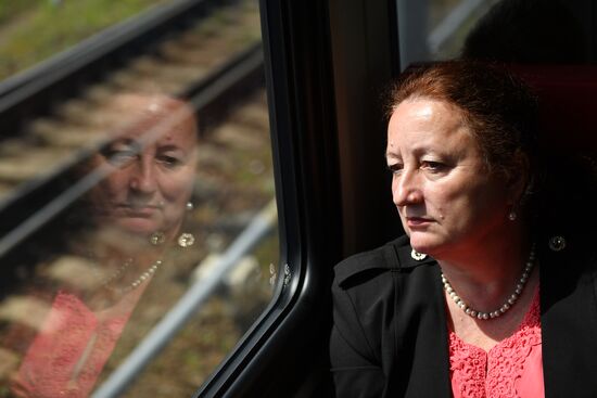 Opening of Solnechnaya transit hub and presentation of Ivolga train