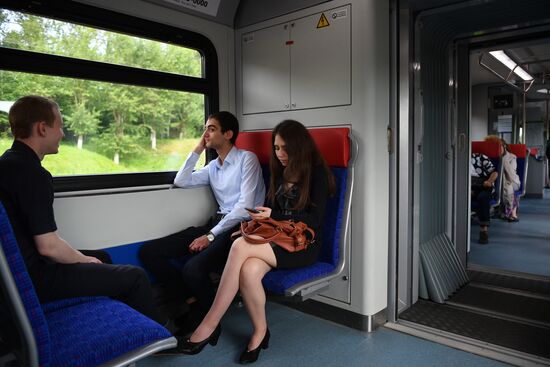 Opening of Solnechnaya transit hub and presentation of Ivolga train
