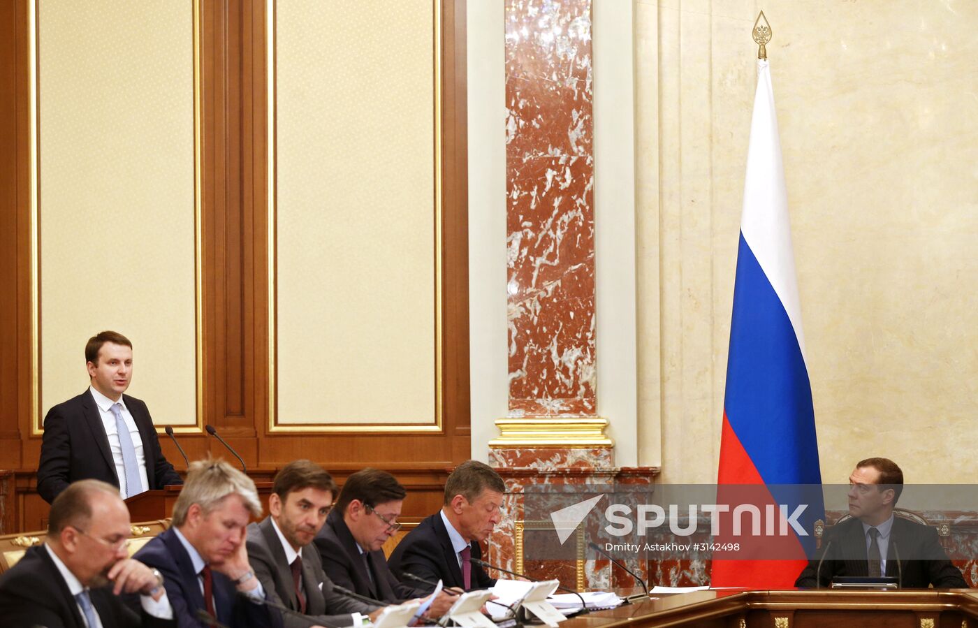 Russian Prime Minister Dmitry Medvedev chairs Government meeting
