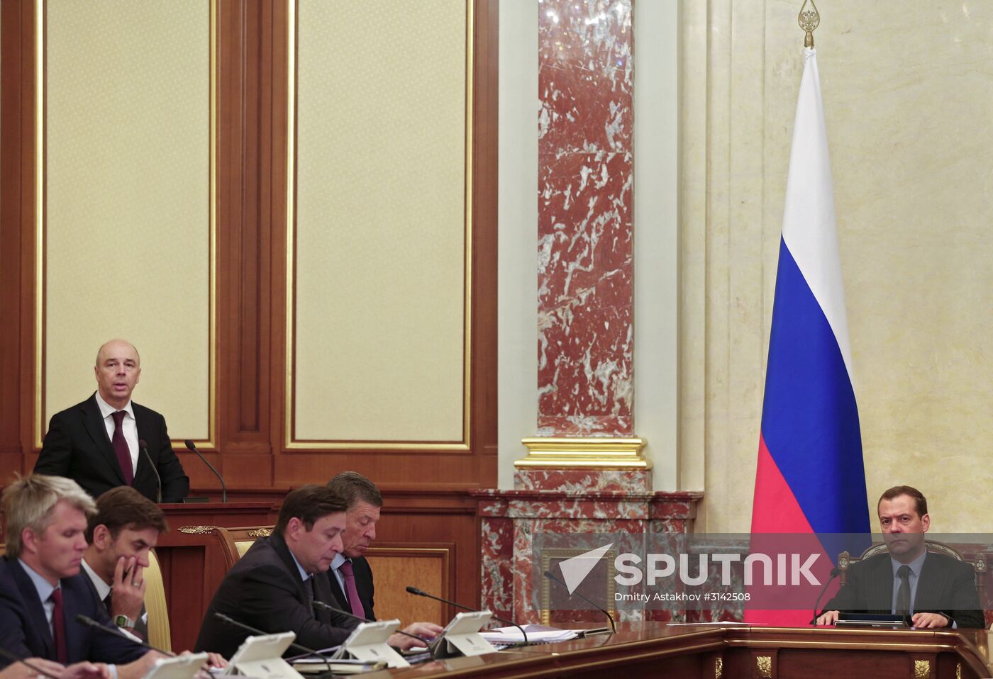 Russian Prime Minister Dmitry Medvedev chairs Government meeting