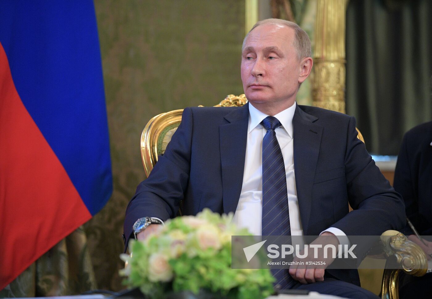 Russian President Vladimir Putin meets with President of Vietnam Tran Dai Quang