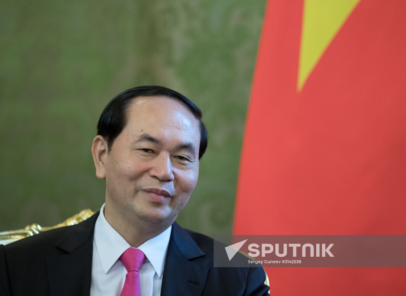 Russian President Vladimir Putin meets with President of Vietnam Tran Dai Quang
