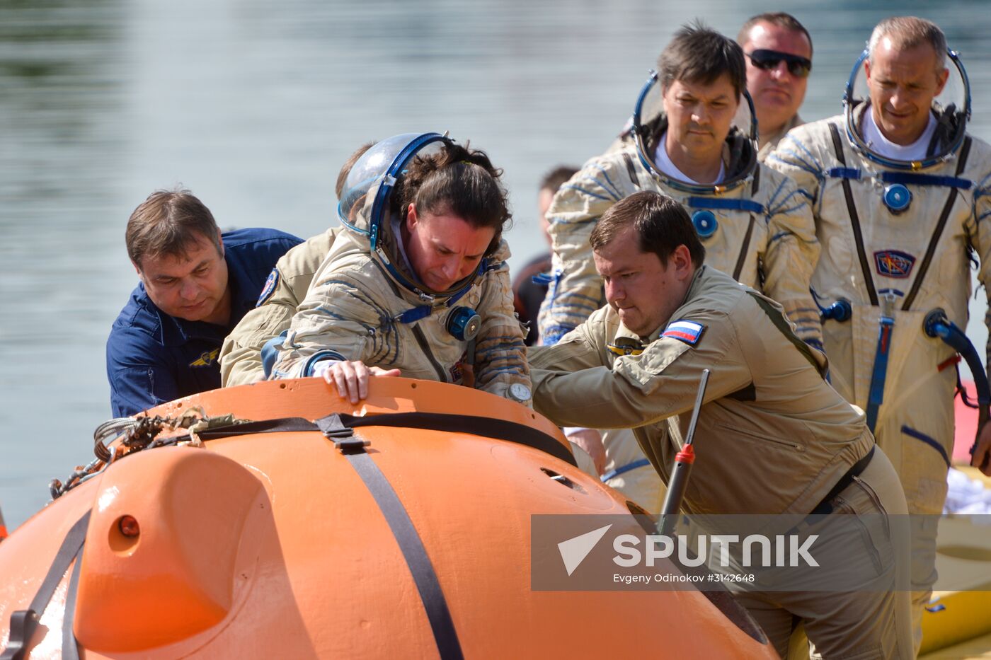 International Space Station crew water survival exercise