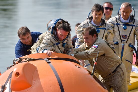 International Space Station crew water survival exercise