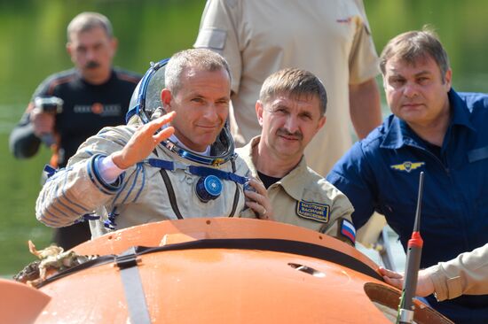 International Space Station crew water survival exercise